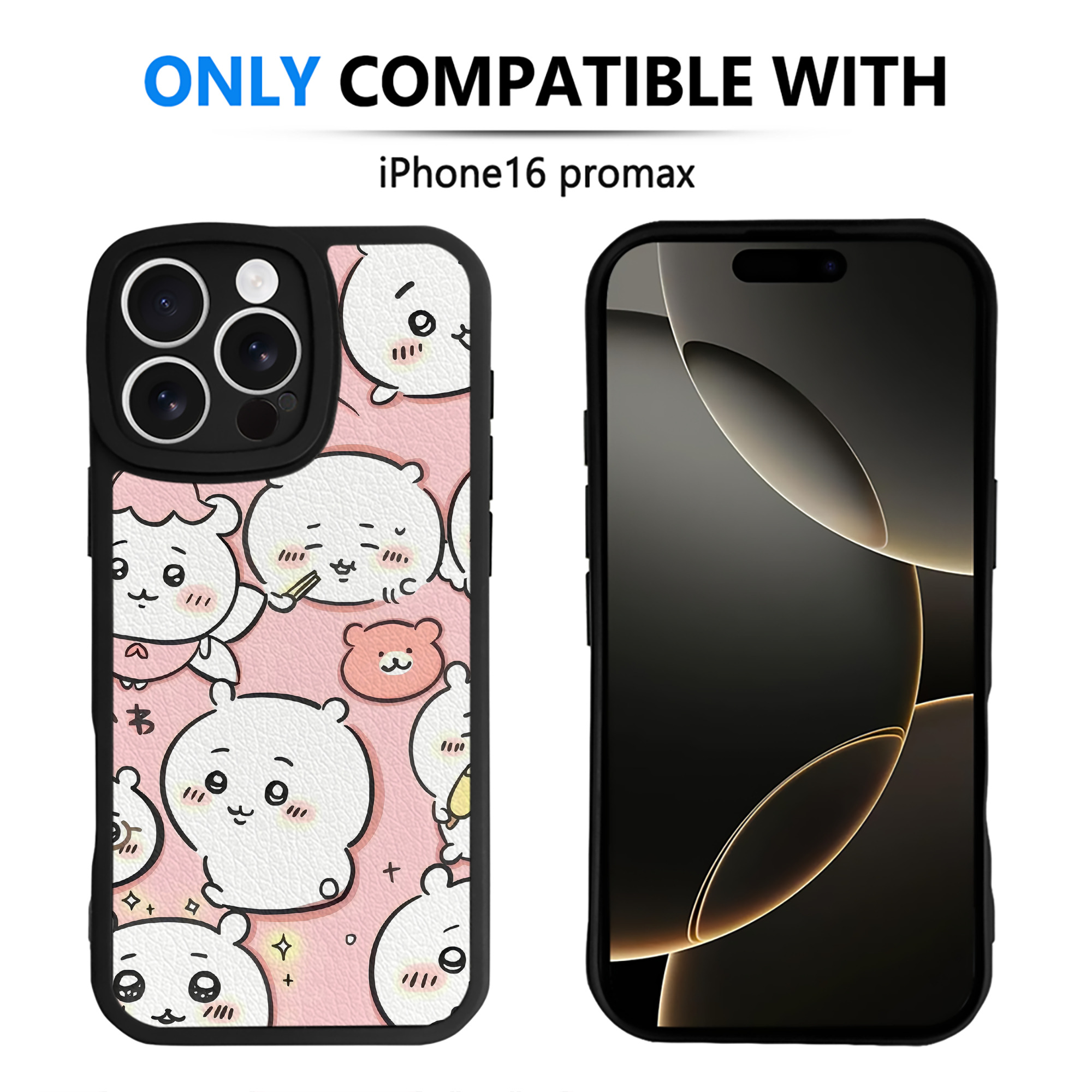 （画像用） ちいかわ Chii-kawa 【iPhone 16シリーズ対応】シリコンスマホケース（レザー調） 材質：シリコン